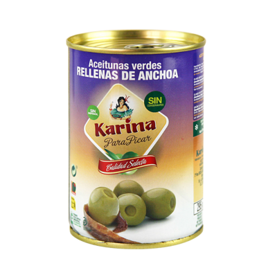 AK Green Olives Stuffed With Anchovies
